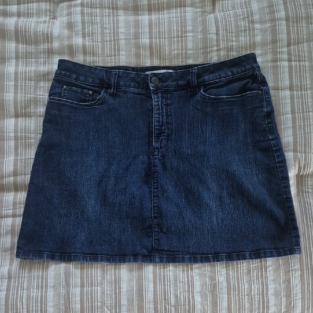 Croft & Barrow Dark Blue Mini Skirt